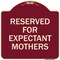 Signmission Reserved for Expectant Mothers Heavy-Gauge Aluminum Architectural Sign, 18" L, 18" H, BU-1818-23412 A-DES-BU-1818-23412 - alternate 1
